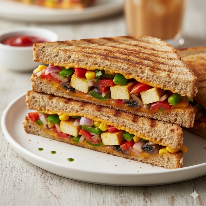 Veg Paneer Grill Sandwich